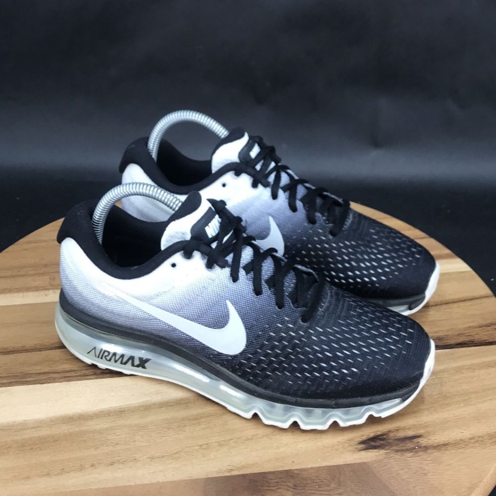 Nike Air Max Gradient Black White Athletic Shoes